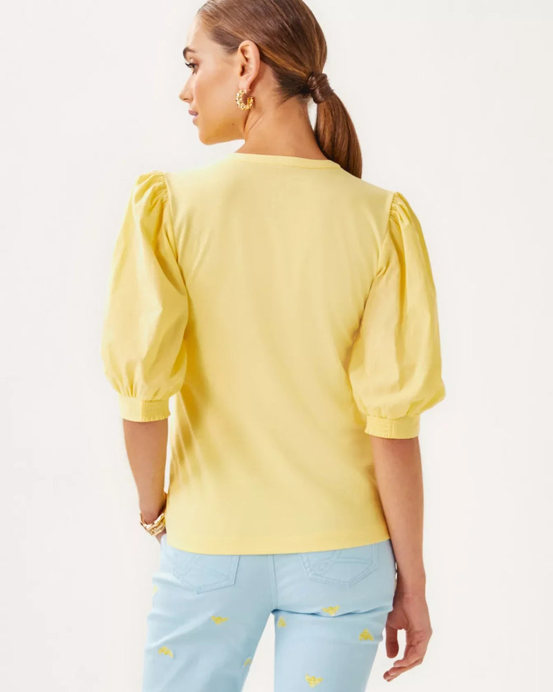 Ronson Knit Top - Finch Yellow