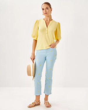 Ronson Knit Top - Finch Yellow