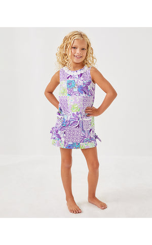 Little Lilly Classic Shift Dress - Multi Juicy Story Patch