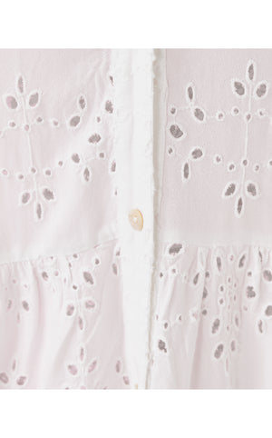 Brailey Eyelet Cover-Up - Resort White - Hideaway Rayon Eyelet