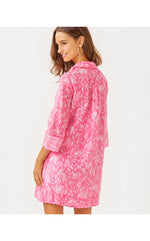 Daphnie Tunic Dress - Rousseau Pink - Tulip To Tango Engineered Woven Dress