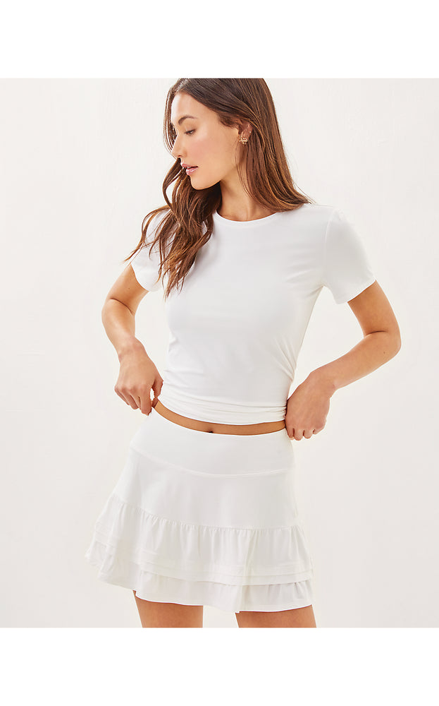 UPF 50+ Luxletic Aqualina Skort - Resort White