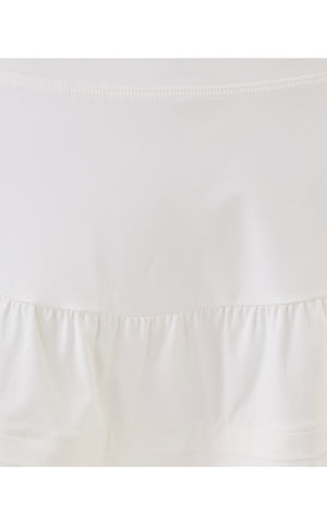 UPF 50+ Luxletic Aqualina Skort - Resort White