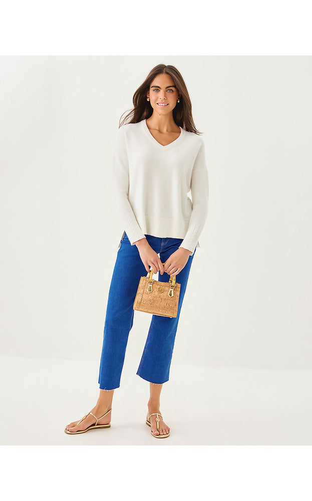 Laureen V-Neck Sweater - Coconut