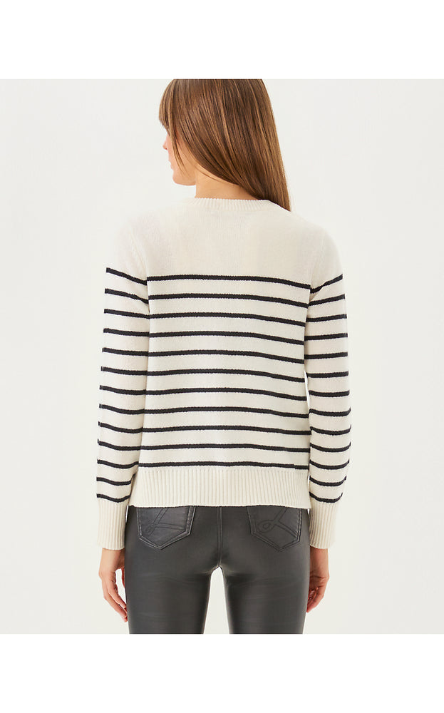 Fairley Stripe Sweater Set - Coconut Irisistable Stripe