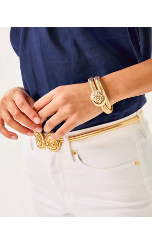 Barefoot Beachcomber Bracelet - Gold Metallic