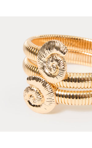 Barefoot Beachcomber Bracelet - Gold Metallic