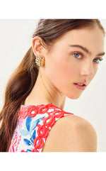 Sunbelievable Earrings Gold Metallic