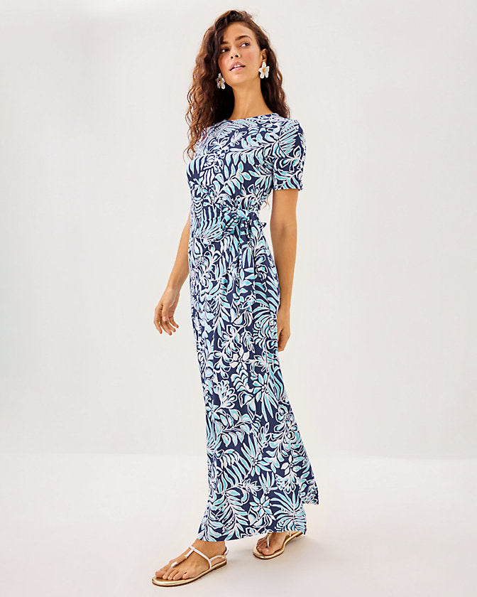 Chace Maxi Dress - Sapphire Pool Summer Shorelines