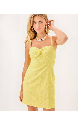 Lilamae Dress - Limoncello Bubble Embroidery