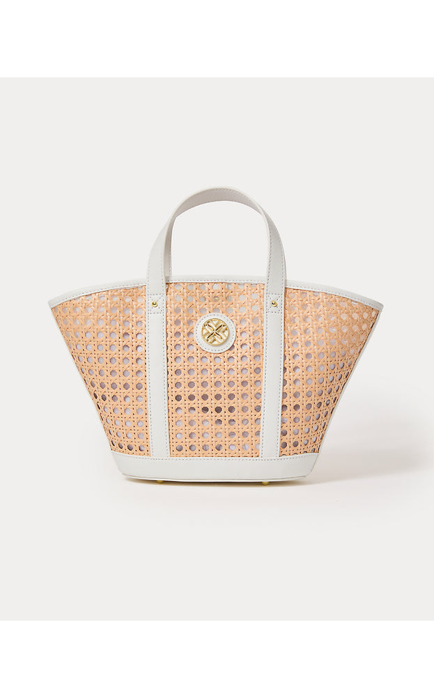 Mini Wintour Cane Bag - Sand Bar X Resort White