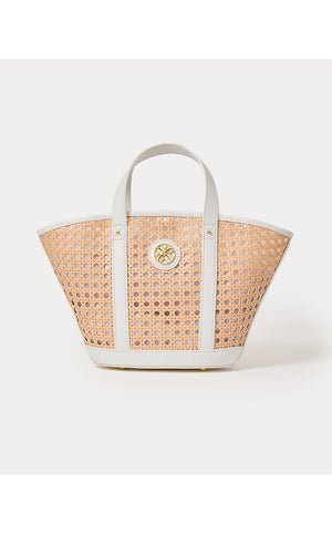 Mini Wintour Cane Bag - Sand Bar X Resort White