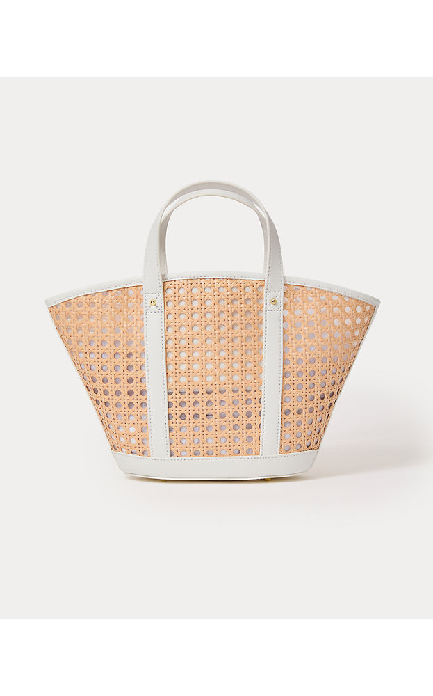 Mini Wintour Cane Bag - Sand Bar X Resort White