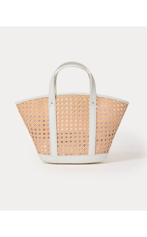 Mini Wintour Cane Bag - Sand Bar X Resort White