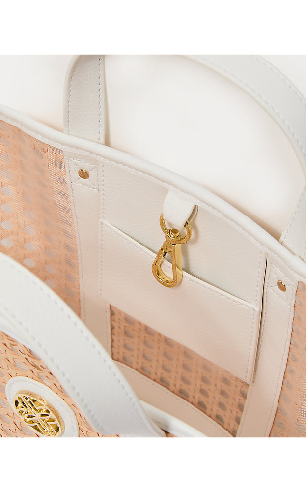 Mini Wintour Cane Bag - Sand Bar X Resort White