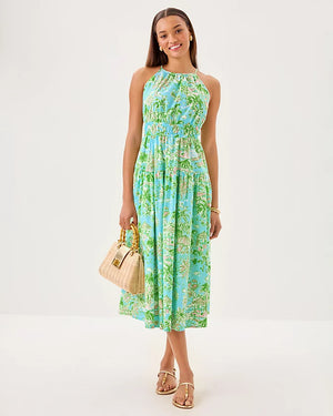 Talullah Maxi Dress - Fresh Water Blue Sunbathers Bliss