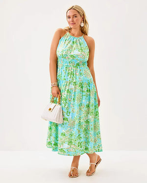 Talullah Maxi Dress - Fresh Water Blue Sunbathers Bliss