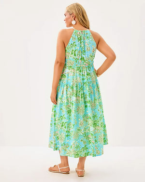 Talullah Maxi Dress - Fresh Water Blue Sunbathers Bliss