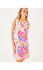 Sidonie Stretch Shift Dress - Multi So Clawsome
