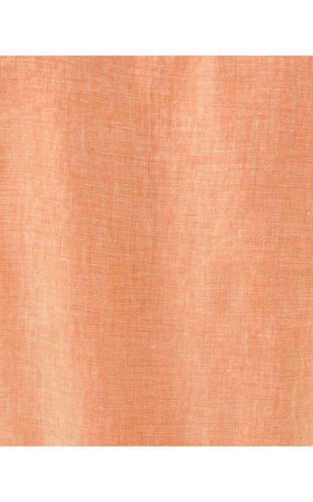 Kavalla Sleeveless Ruffle Top - Papaya x Resort White