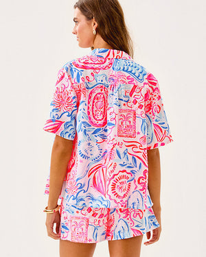 Ridoc Linen Top - Resort White Sun Sea Sand