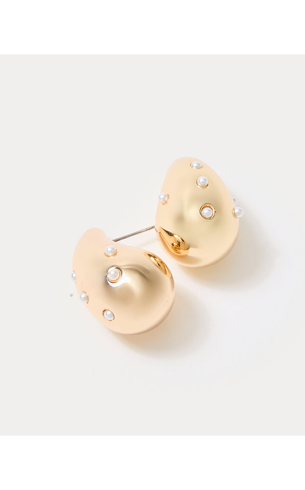 Roar Of The Seas Earrings - Resort White