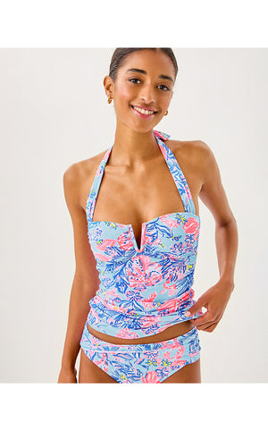 Peggi Tankini Top - Multi Elephant Splash
