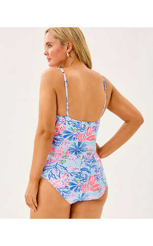 Akila One-Piece Swimsuit - Multi Elephant Splash