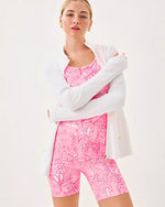 UPF 50+ Luxletic 5" Weekender High Rise Bike Short - Conch Shell Pink Pennys Playground