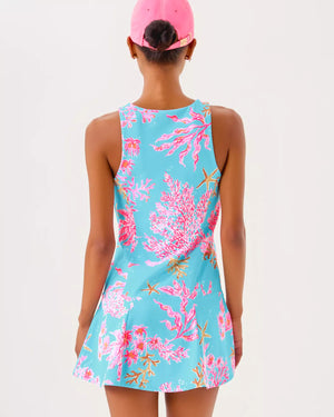 UPF 50+ Luxletic Westley Active Dress - Multi Royal Coral