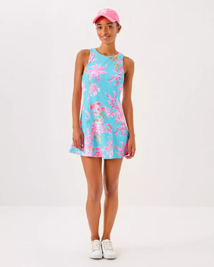 UPF 50+ Luxletic Westley Active Dress - Multi Royal Coral