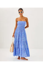 Anali Maxi Cover-Up - Sunwashed Blue Seacrets