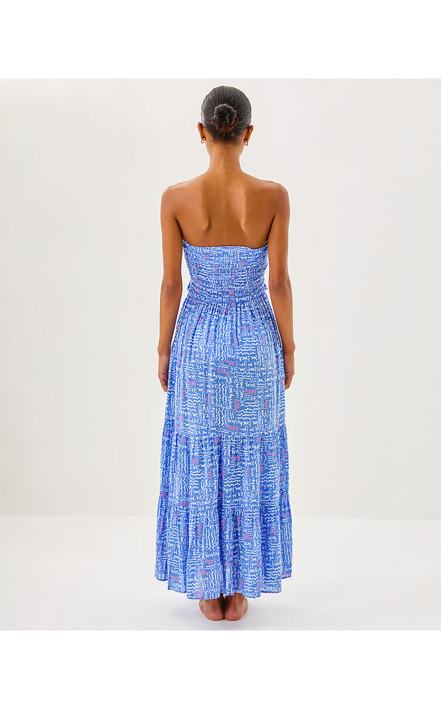 Anali Maxi Cover-Up - Sunwashed Blue Seacrets