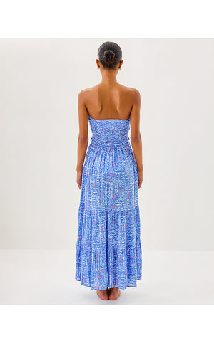 Anali Maxi Cover-Up - Sunwashed Blue Seacrets
