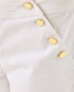5" Eliska Stretch Short - Resort White