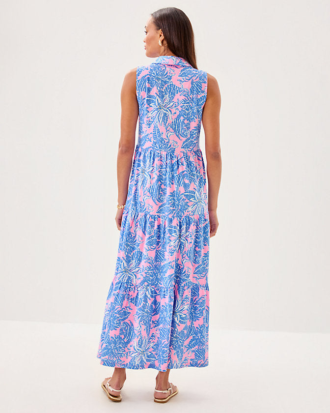 Riegan Maxi Dress - Conch Shell Pink Up Scale