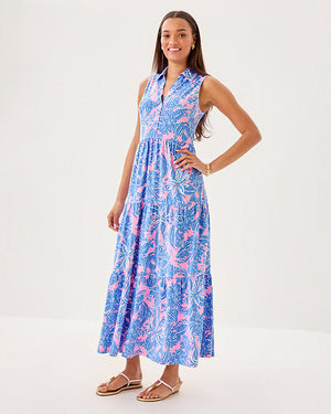 Riegan Maxi Dress - Conch Shell Pink Up Scale