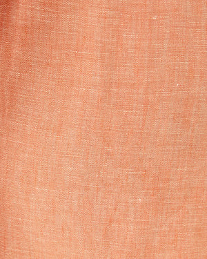 4" Captina Linen High Rise Short - Papaya X Resort White