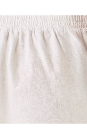 4" Captina Linen Short - Resort White