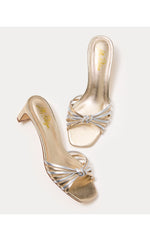 Cora Sandal - Gold Metallic X Silver Metallic