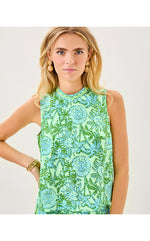 Anya Top - Cool Mint Catchin Rays Engineered Top
