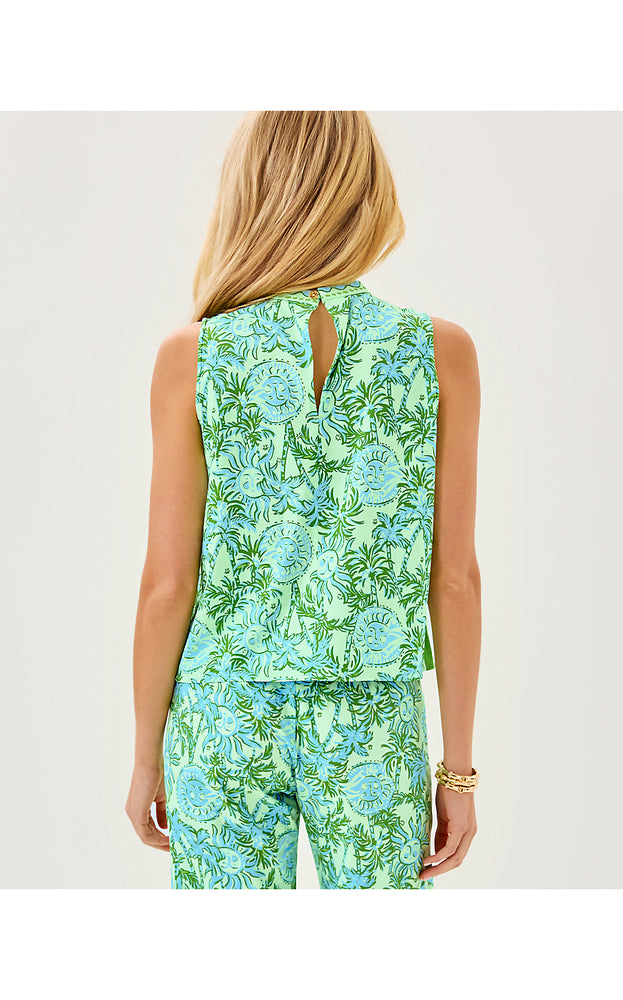 Anya Top - Cool Mint Catchin Rays Engineered Top