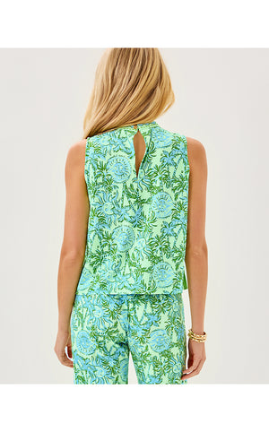 Anya Top - Cool Mint Catchin Rays Engineered Top