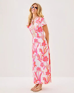 Velora Maxi Romper - Resort White Oversized Lovely Long Stems Engineered