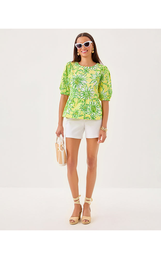Hisli Short Sleeve Top - Limoncello Sunbelievable