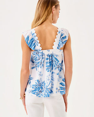 Gyah Sleeveless Top - Resort White Jet Set Jungle