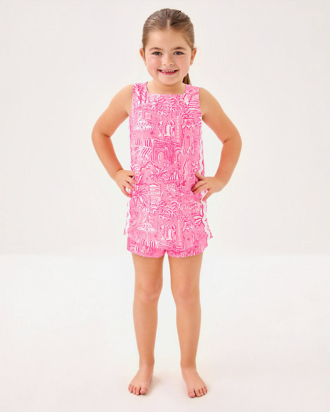 Girls Mini Romey Shift Set - Conch Shell Pink Penny's Playground