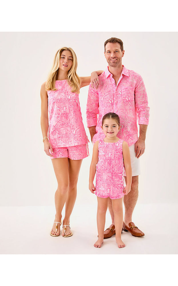 Girls Mini Romey Shift Set - Conch Shell Pink Penny's Playground
