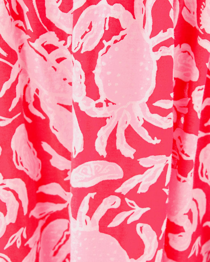 Girls Mini Kailua Maxi Dress - Cane Coral Crab Collab