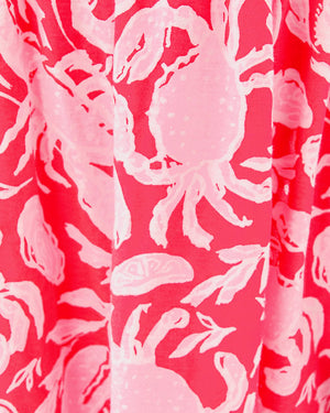 Girls Mini Kailua Maxi Dress - Cane Coral Crab Collab